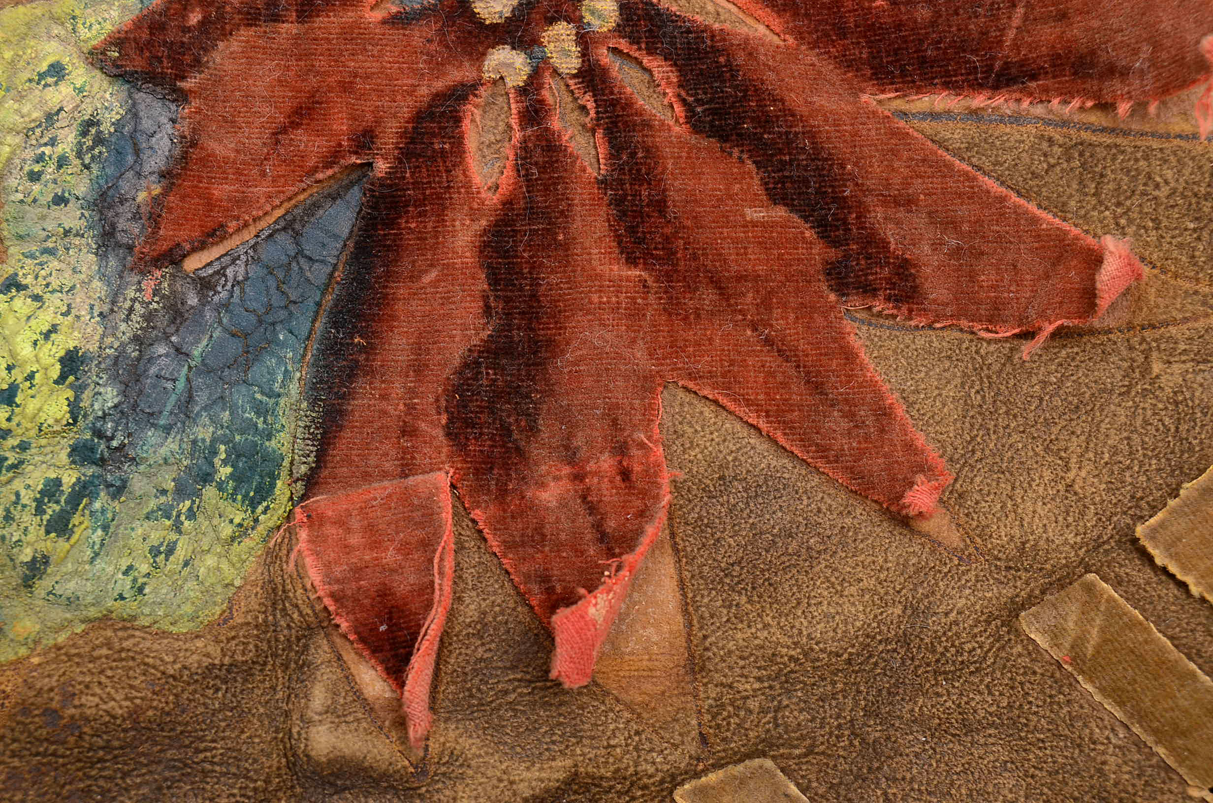 Vintage "California" Leather Artwork