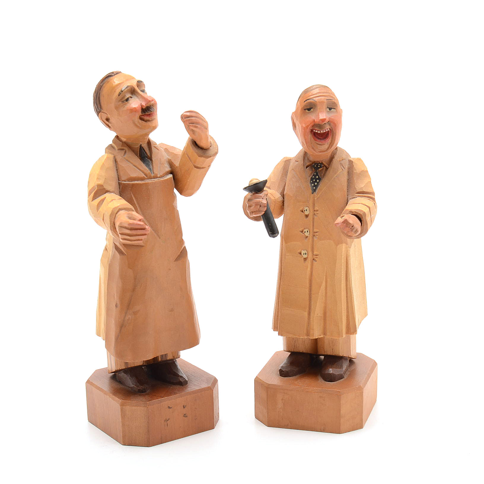 Anri Carved Wooden Doctor Figurines