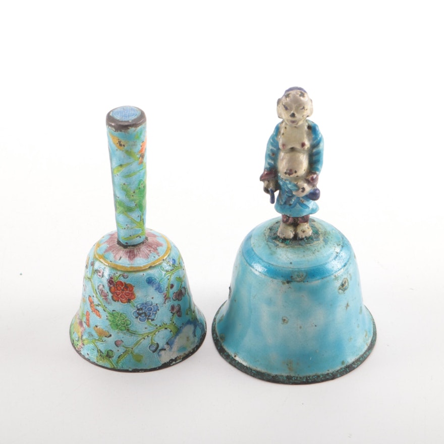 Chinese Ornate Enameled Bells