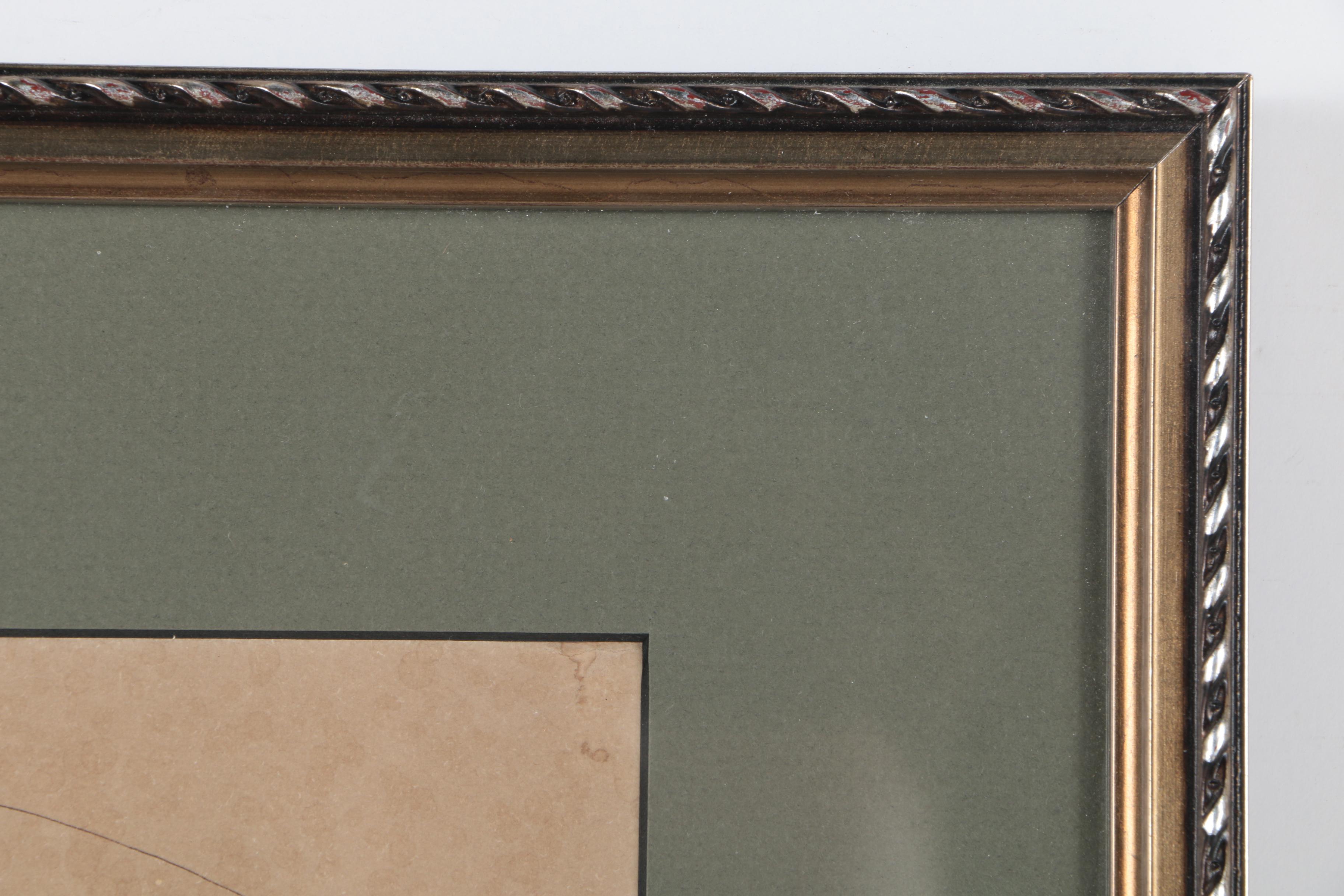 Pair of Framed Antique Lithographs After Drawings by Felix Octavius Carr Darley