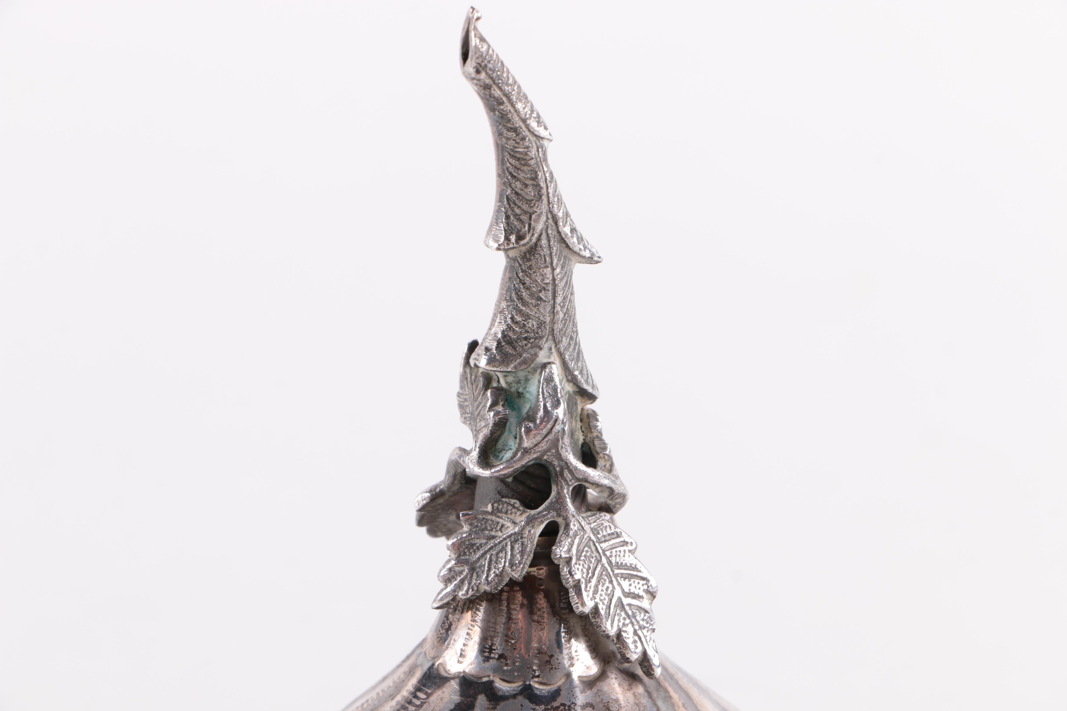 Turkish Balci Coin Silver Rose Water and Oil Dispensers