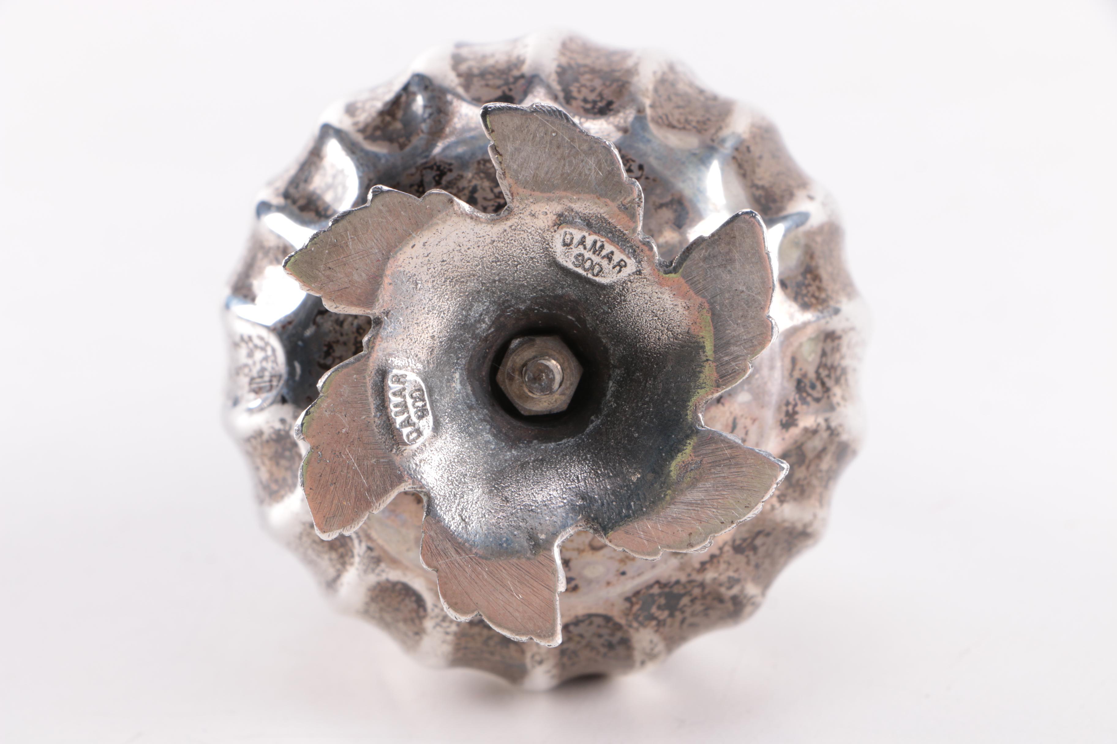 Turkish Balci Coin Silver Rose Water and Oil Dispensers