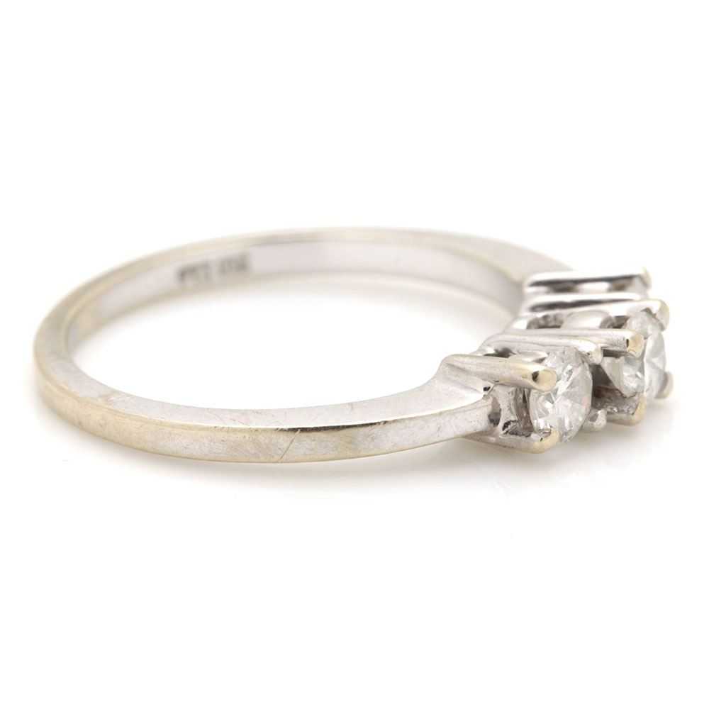 Todisco Jewelry 10K White Gold Diamond Ring