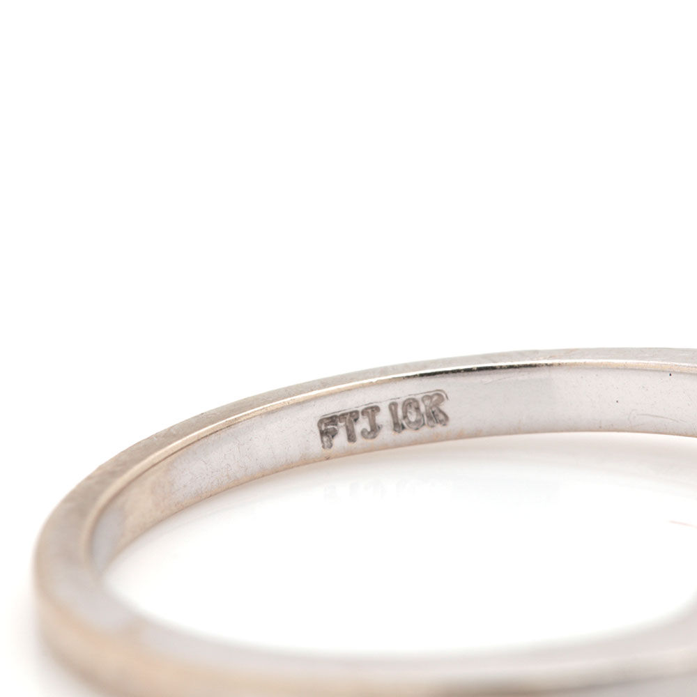 Todisco Jewelry 10K White Gold Diamond Ring