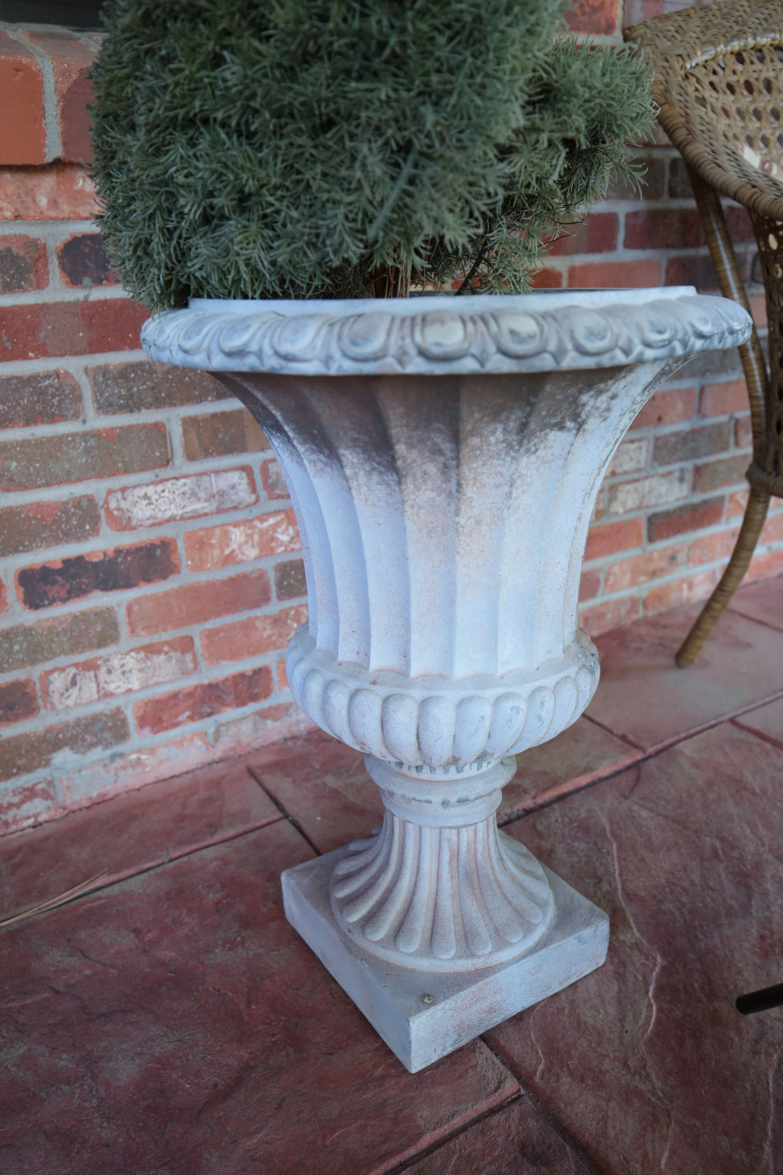 Pair of Faux Topiary Trees in Pots