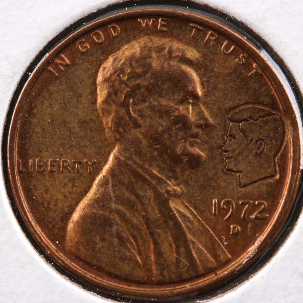 1972-D "Kennedy Head" Lincoln Cent