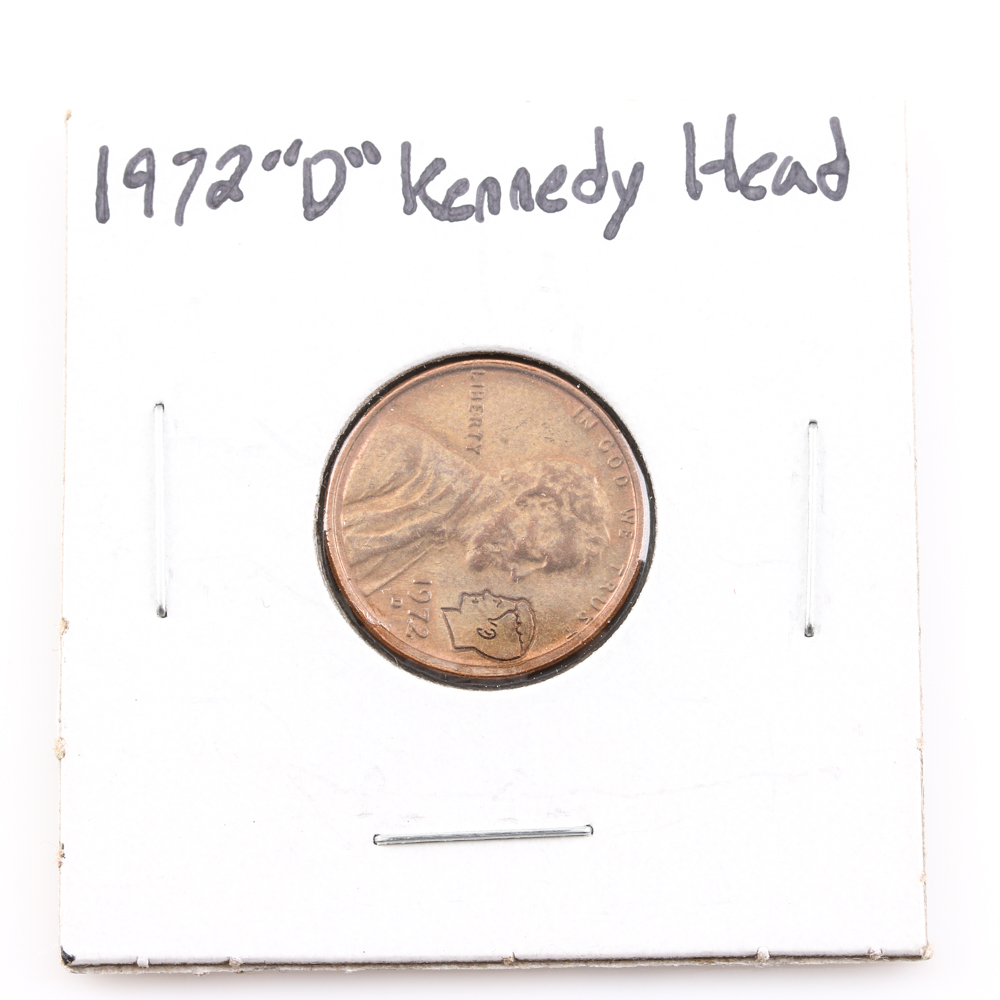 1972-D "Kennedy Head" Lincoln Cent