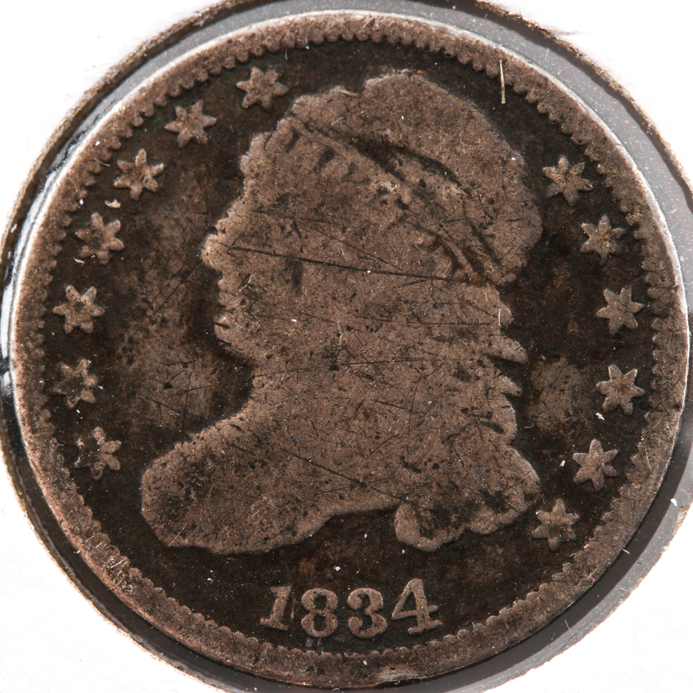 1834 Capped Bust Dime