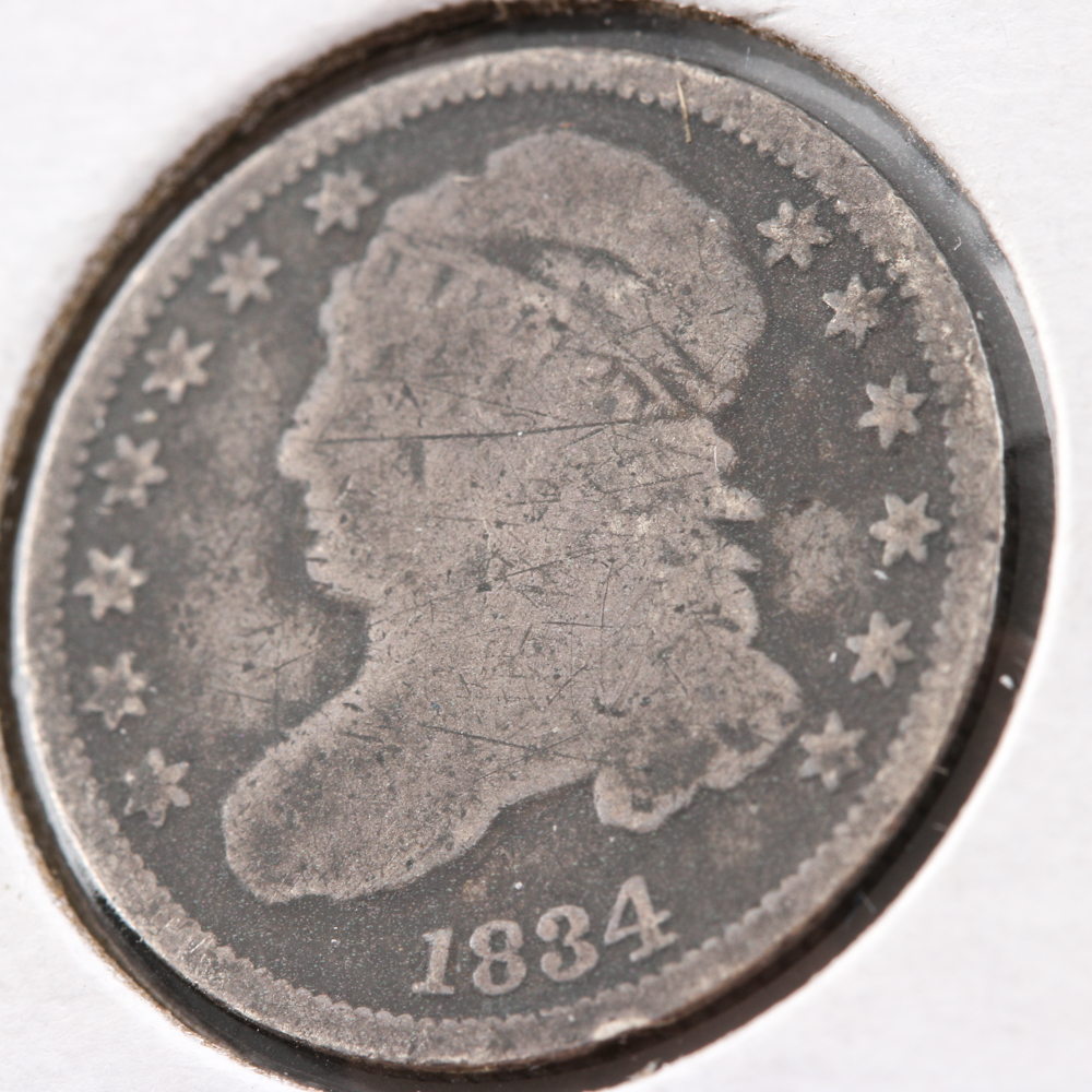 1834 Capped Bust Dime