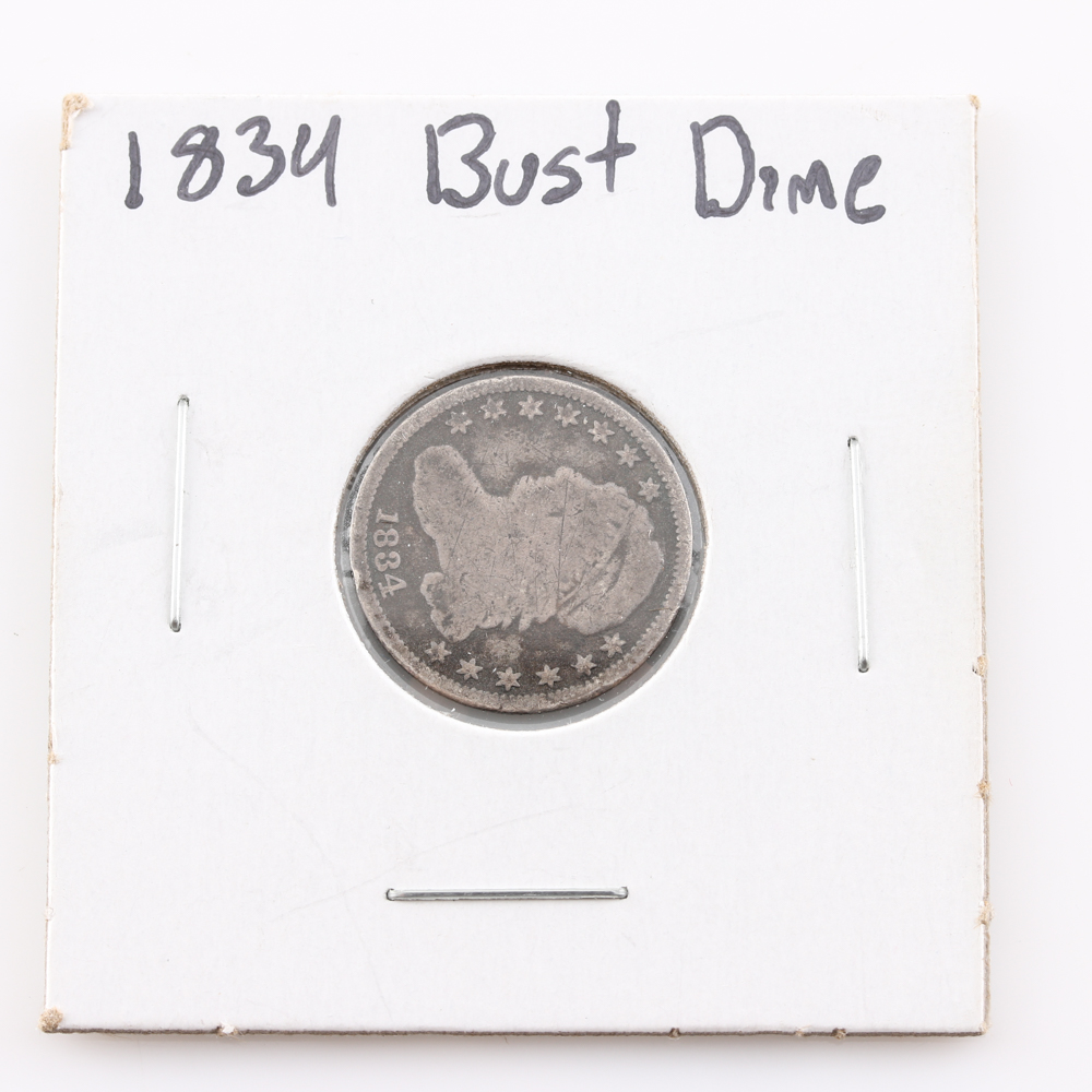1834 Capped Bust Dime