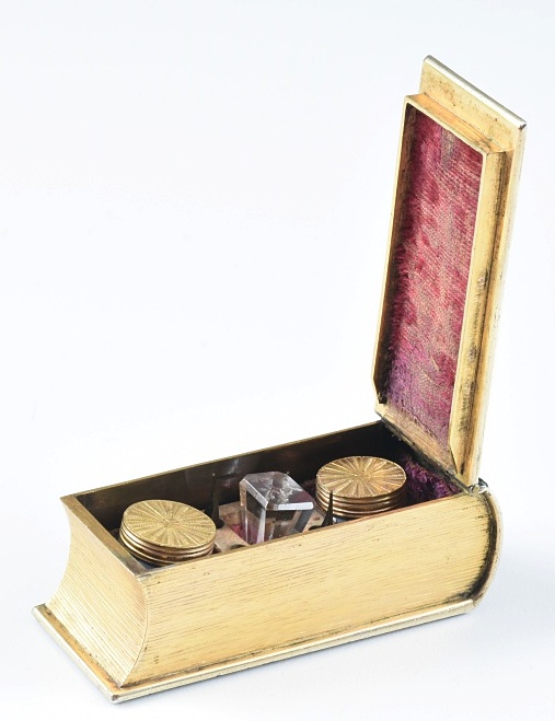 18th c. French Shagreen Traveling Writing Necessaire in Book Form