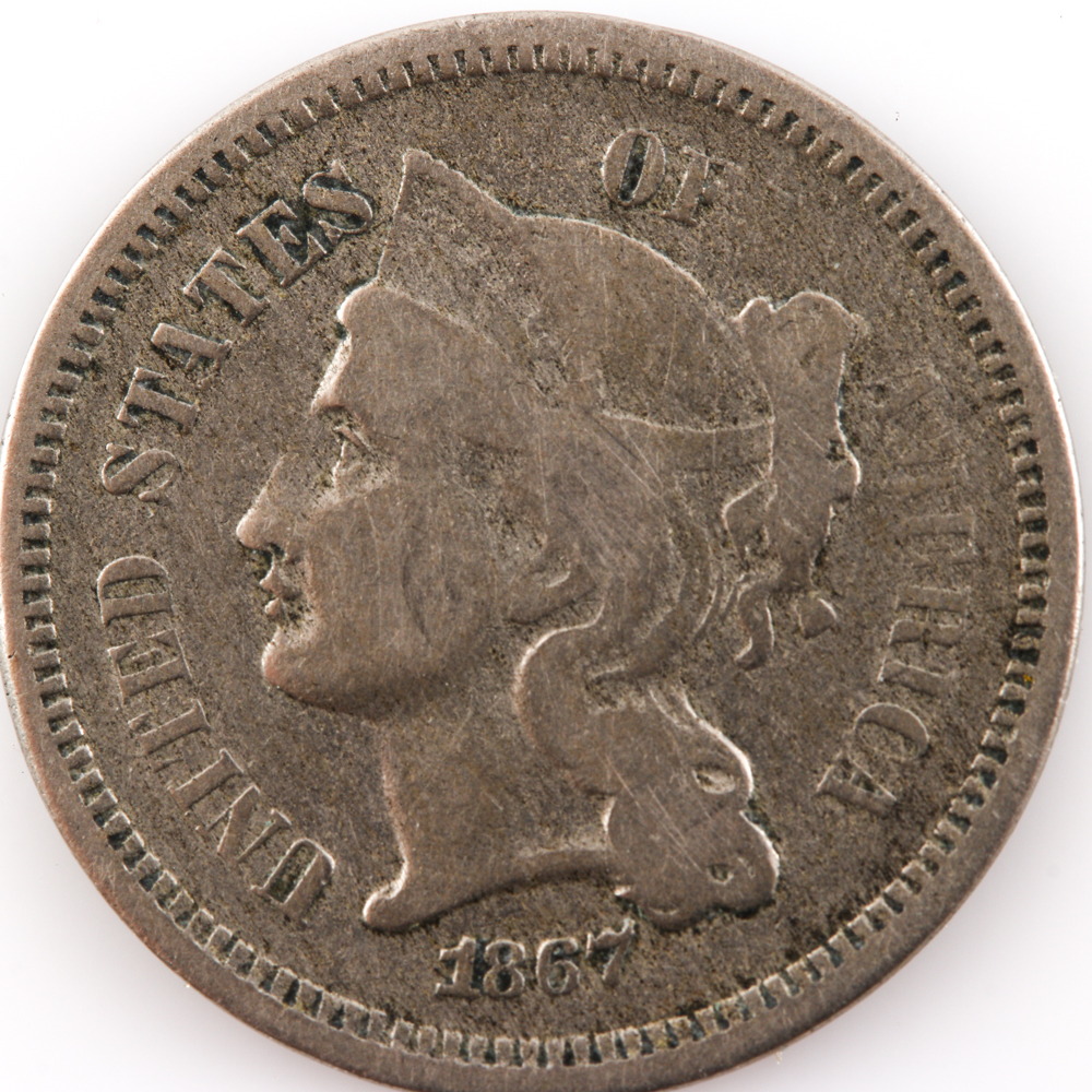 1867 Three Cent Nickel