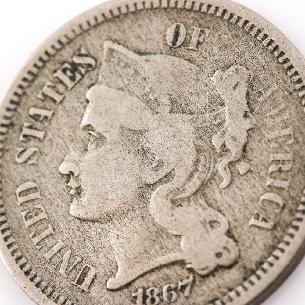 1867 Three Cent Nickel
