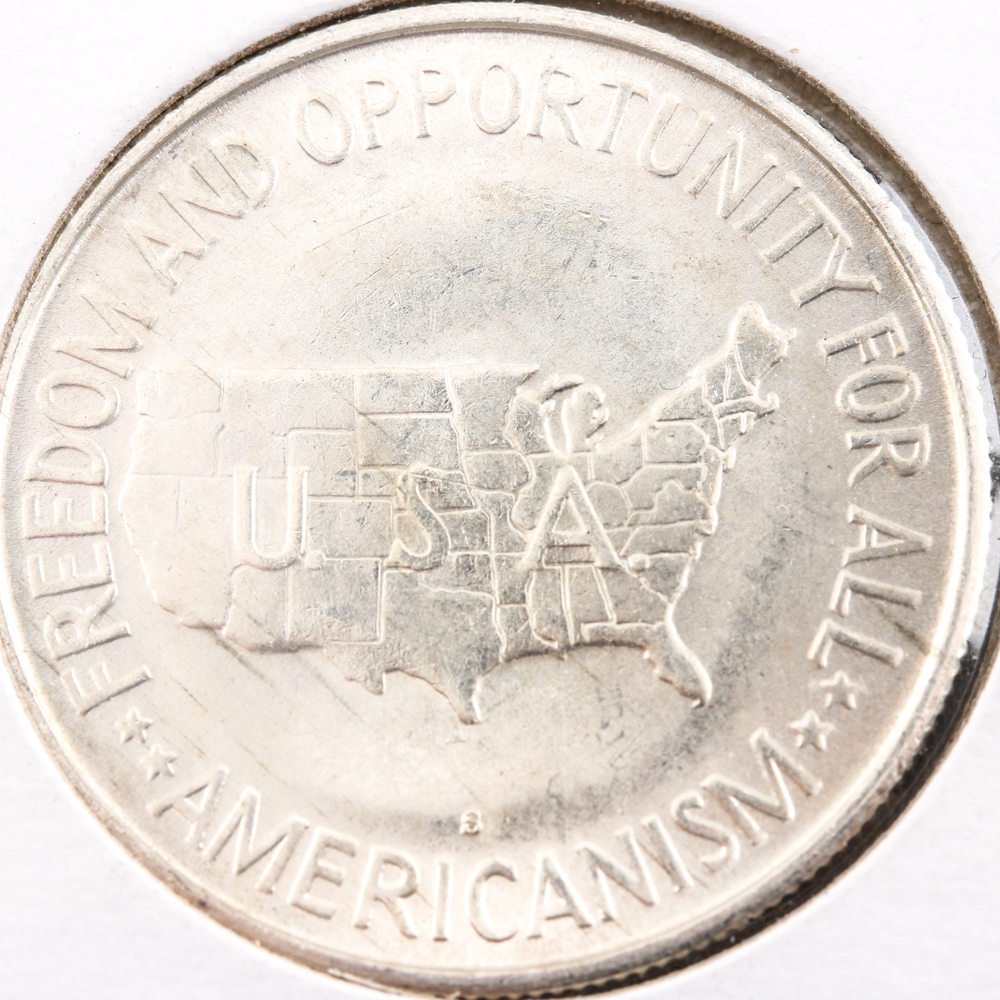 1954-S Silver Commemorative Booker T. Washington and George Washing Carver Half Dollar