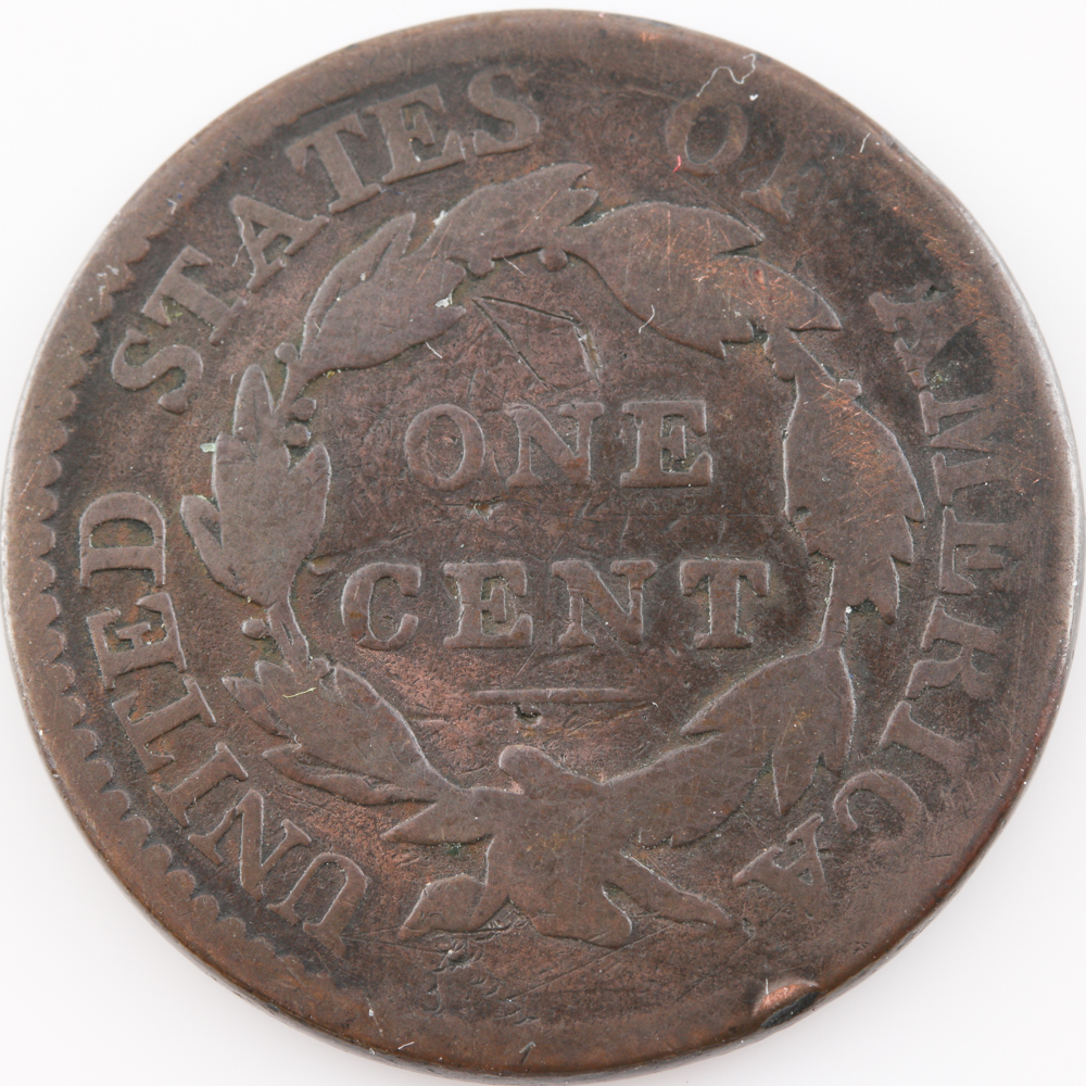 1817 Coronet Hair Cent