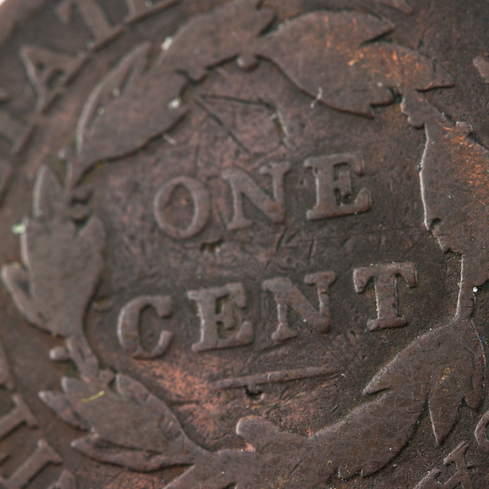 1817 Coronet Hair Cent