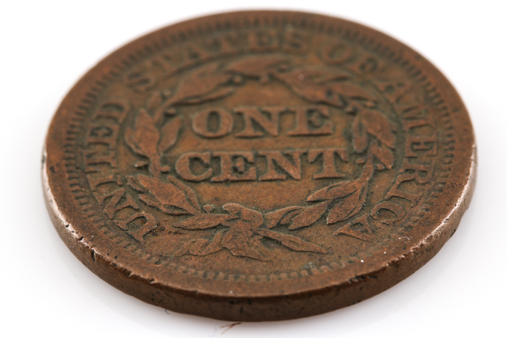 1851 Braided Hair Cent