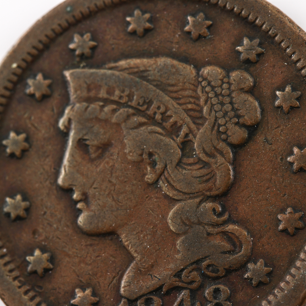 1848 Braided Hair Cent