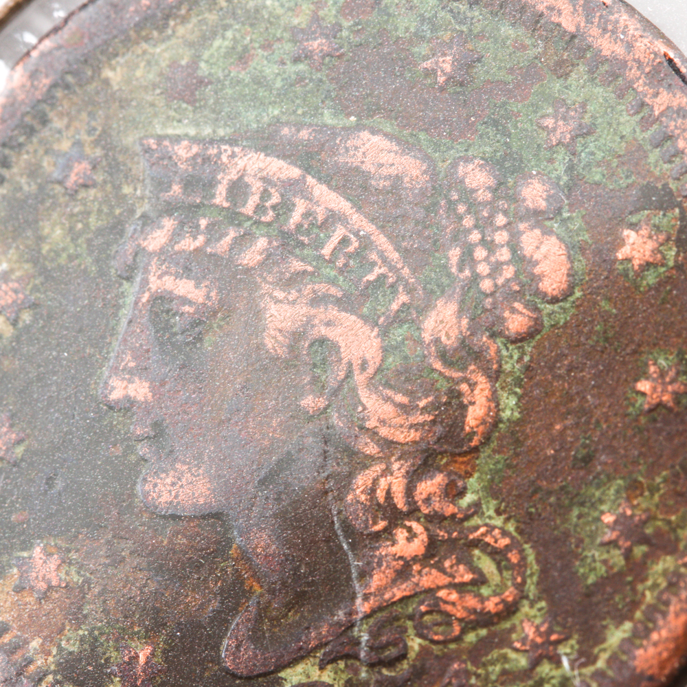 1854 Braided Hair Cent