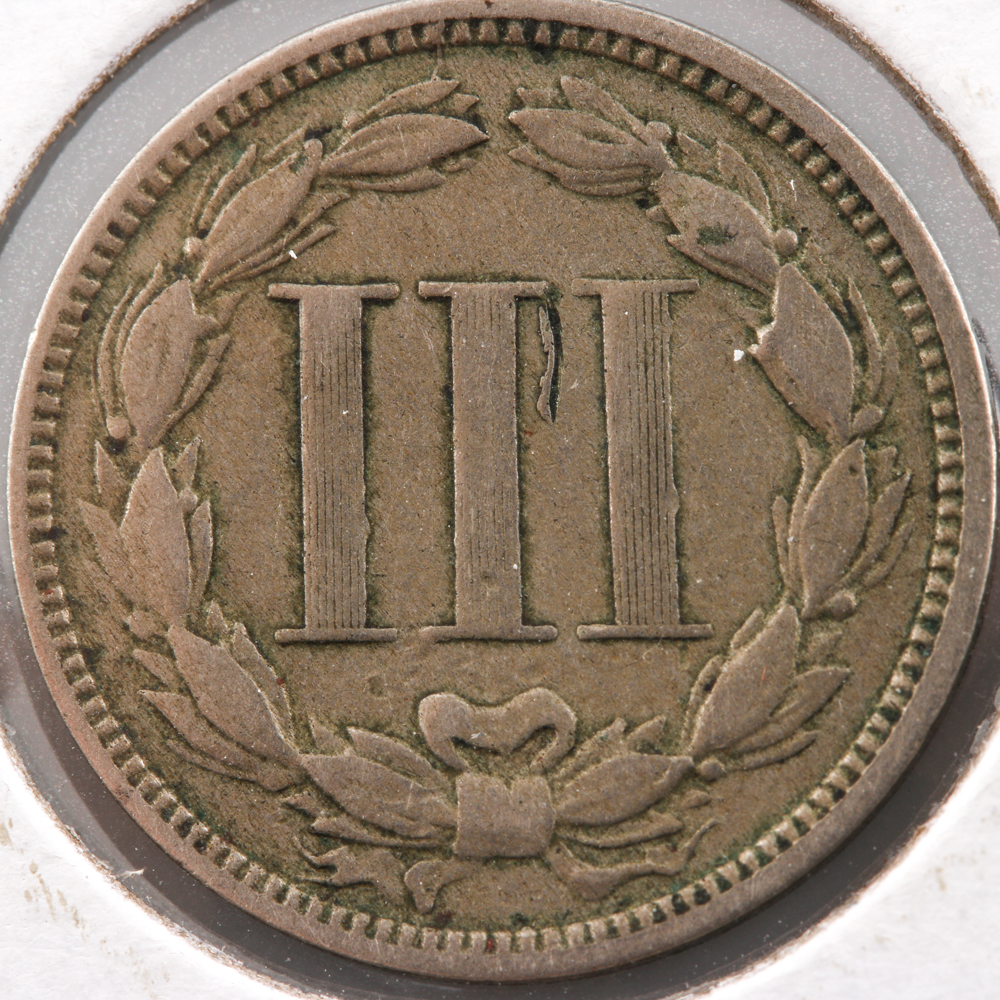 1868 Three Cent Nickel