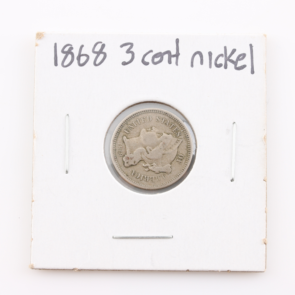 1868 Three Cent Nickel