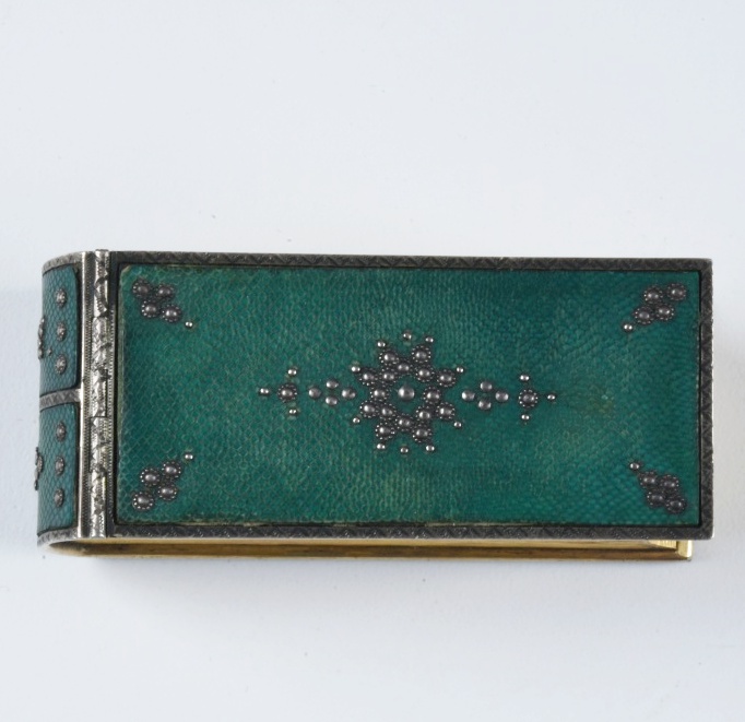 18th c. French Shagreen Traveling Writing Necessaire in Book Form