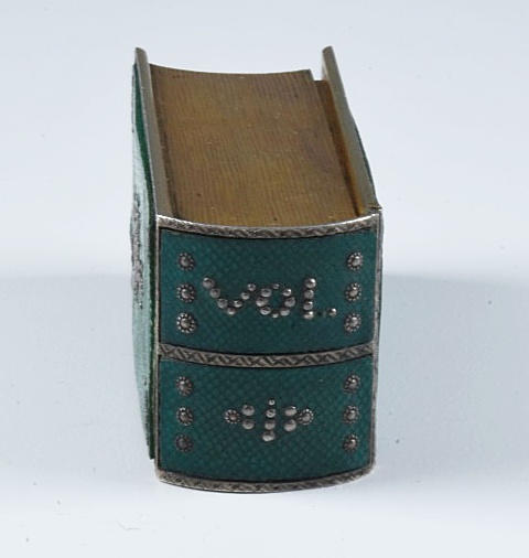 18th c. French Shagreen Traveling Writing Necessaire in Book Form