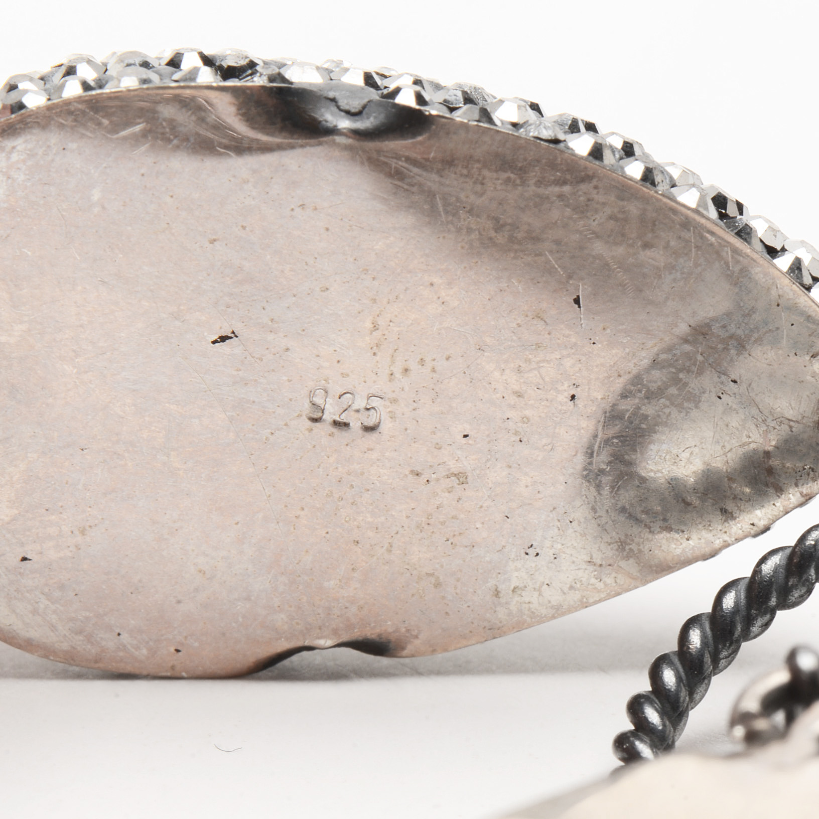 Sterling Fashion Bracelet with Kyanite and Cat's Eye Glass