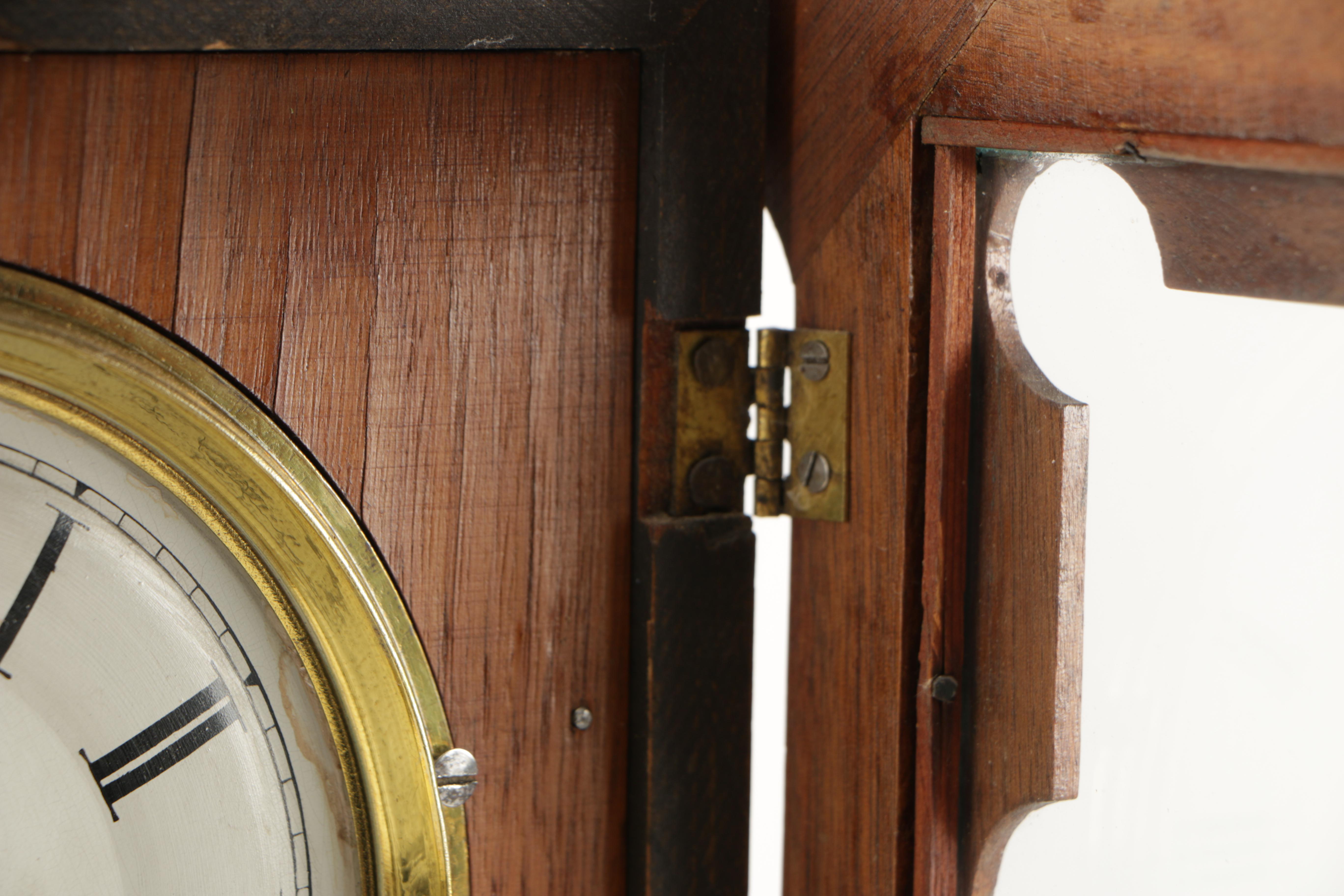 Antique Wooden Mantel Clock