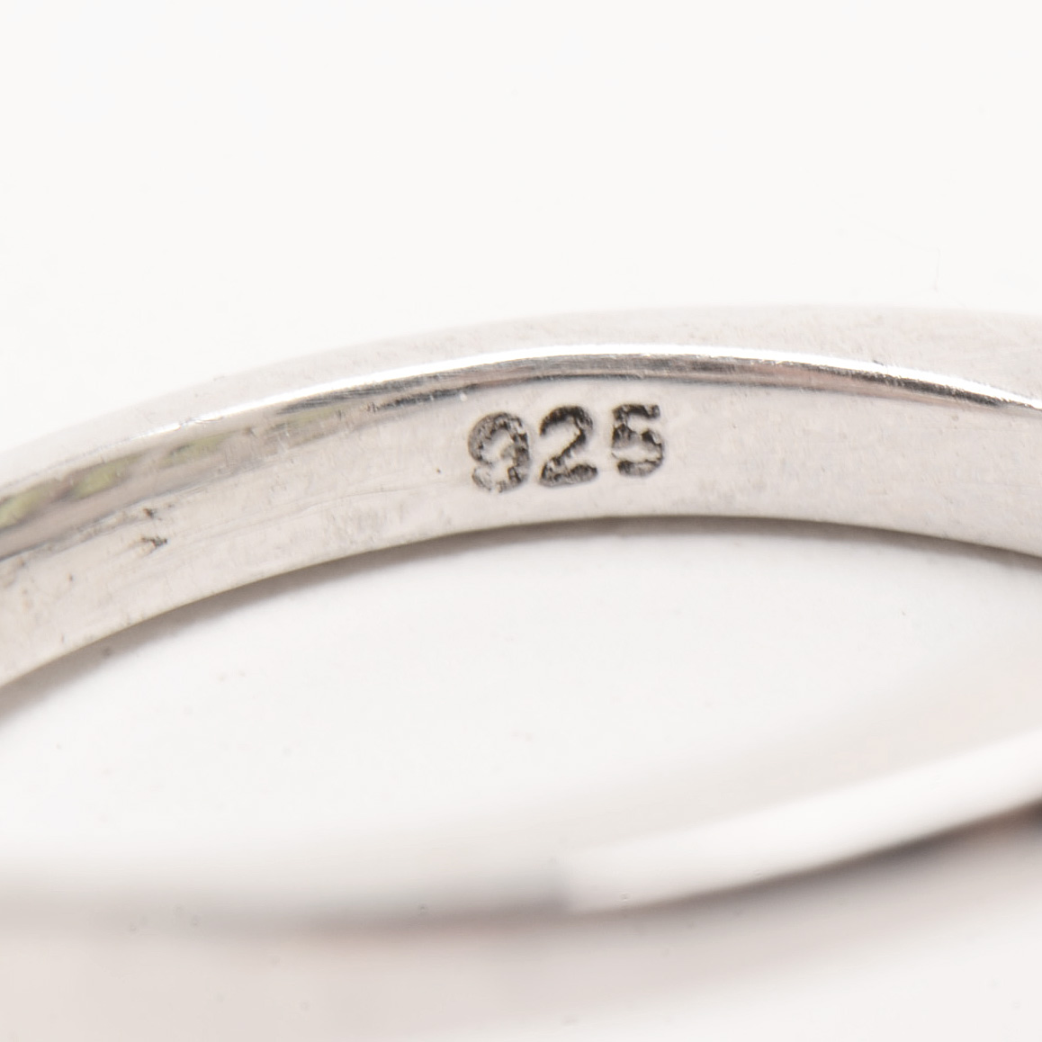 Three Contemporary Sterling Peridot Rings