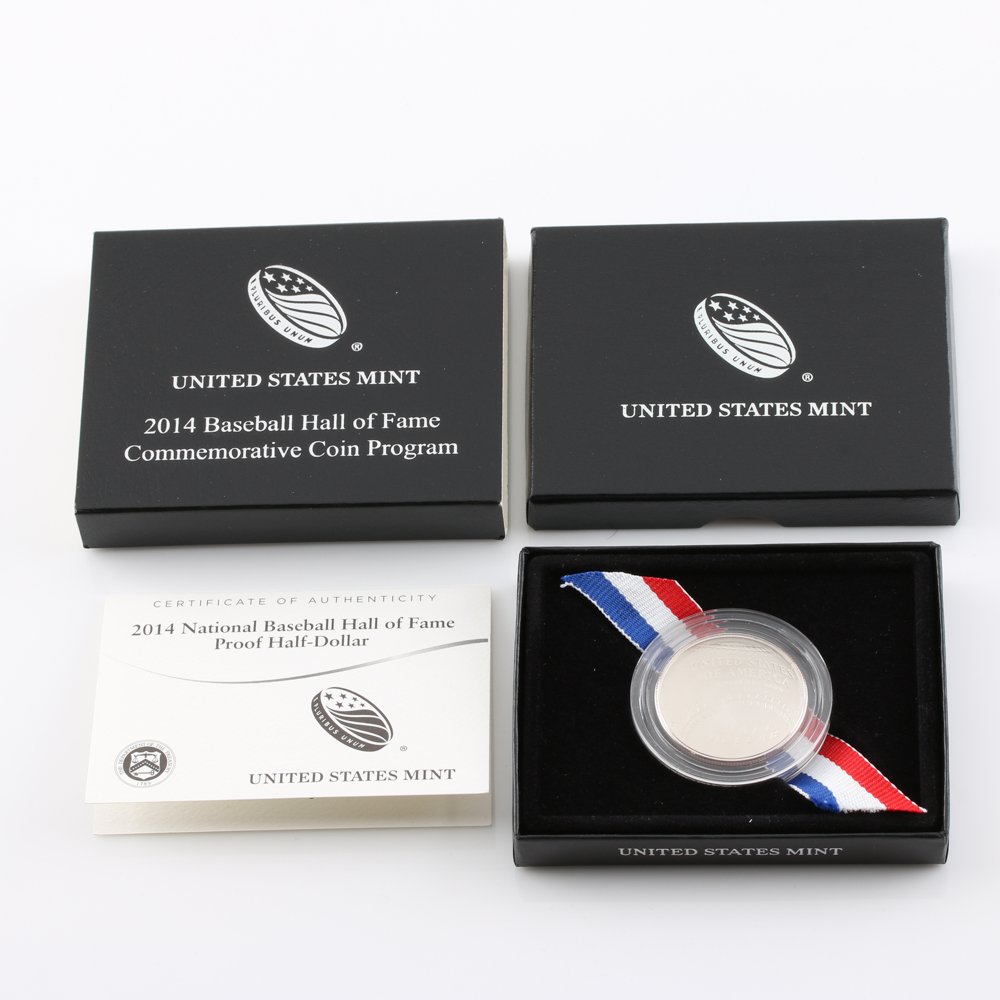 2014 National Baseball Hall of Fame Proof Half Dollar