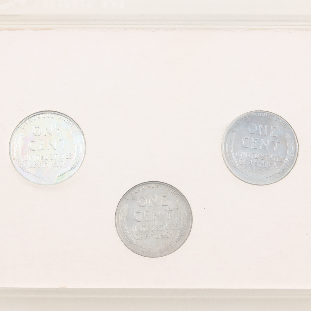 Set of 1943 Lincoln Steel Cents