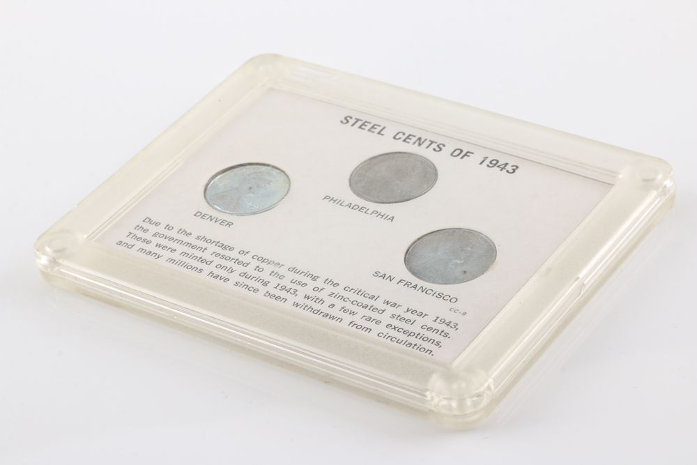 Set of 1943 Lincoln Steel Cents