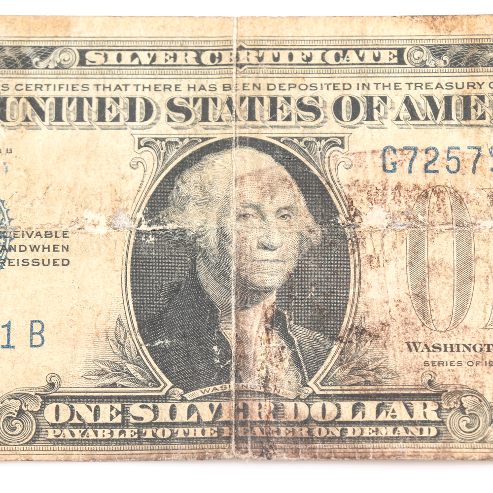 Series 1928-B Blue Seal $1 Silver Certificate