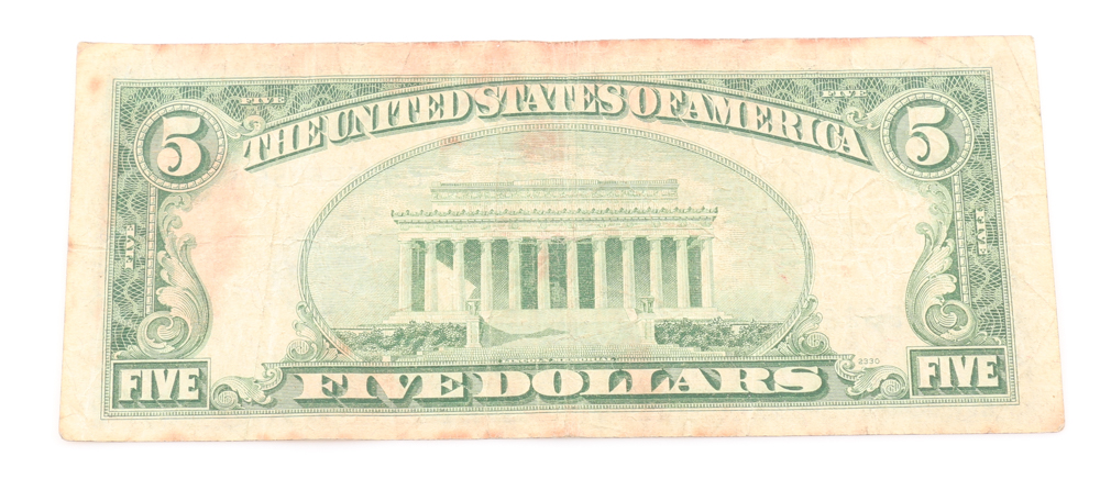 Series 1953-A Blue Seal $5 Silver Certificate