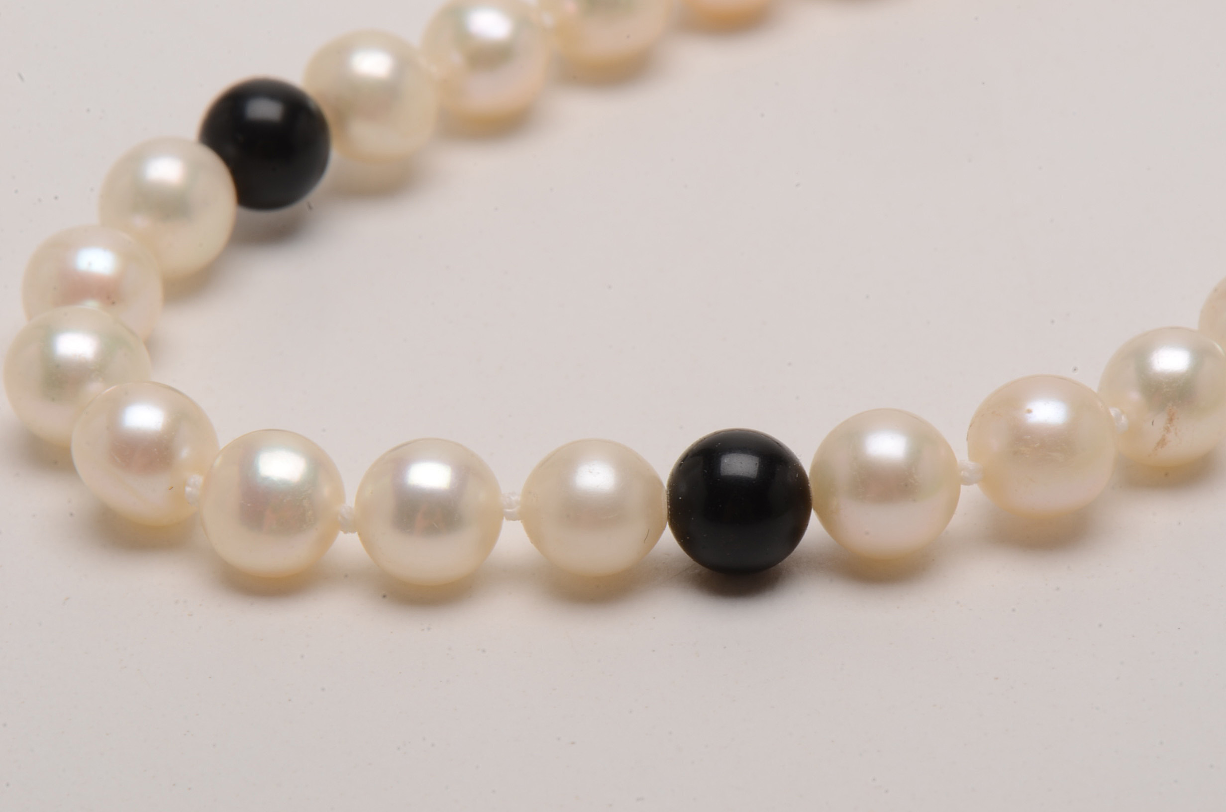 Freshwater Pearl, Peridot Necklaces with 10K and Sterling Clasps