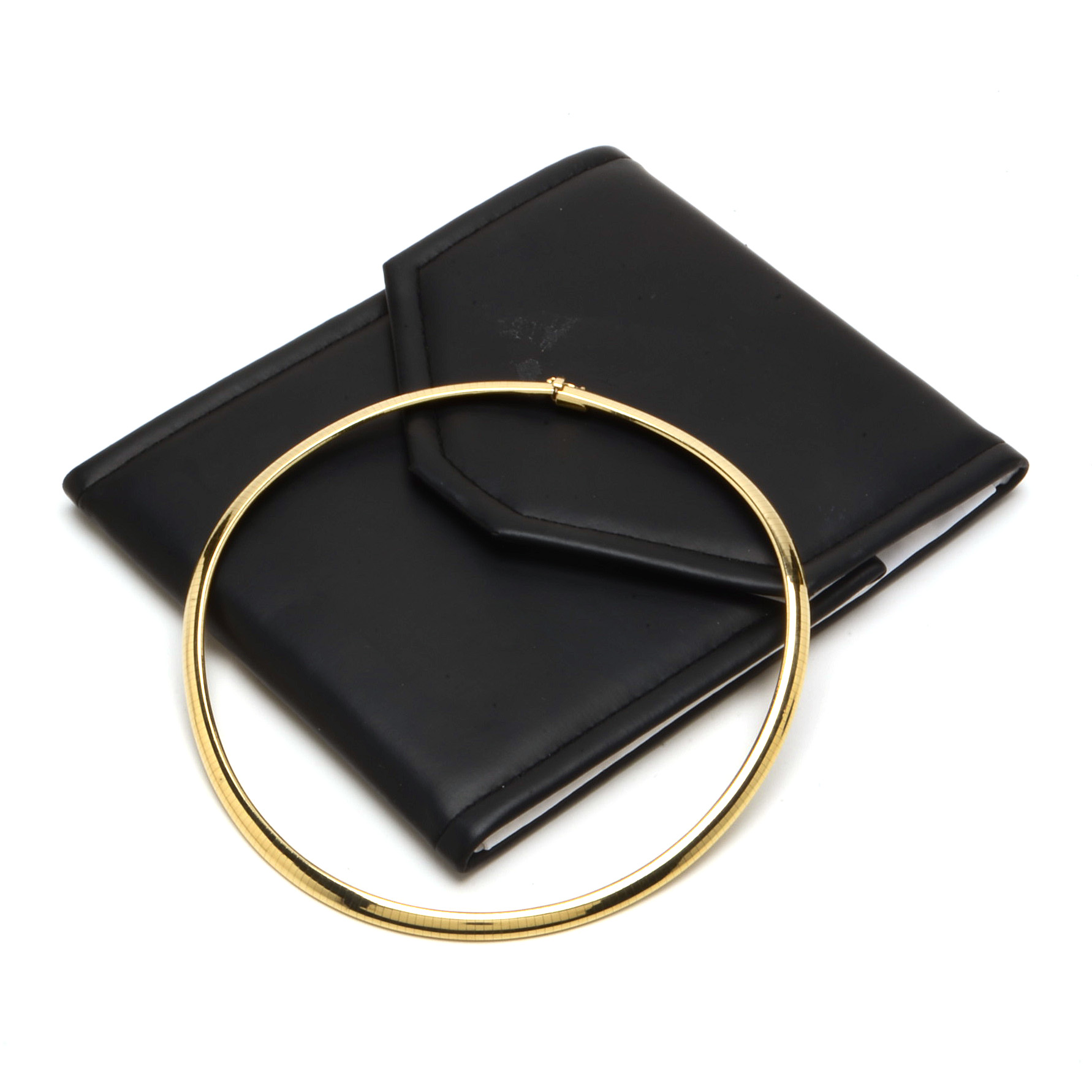 14K Yellow Gold Omega Necklace