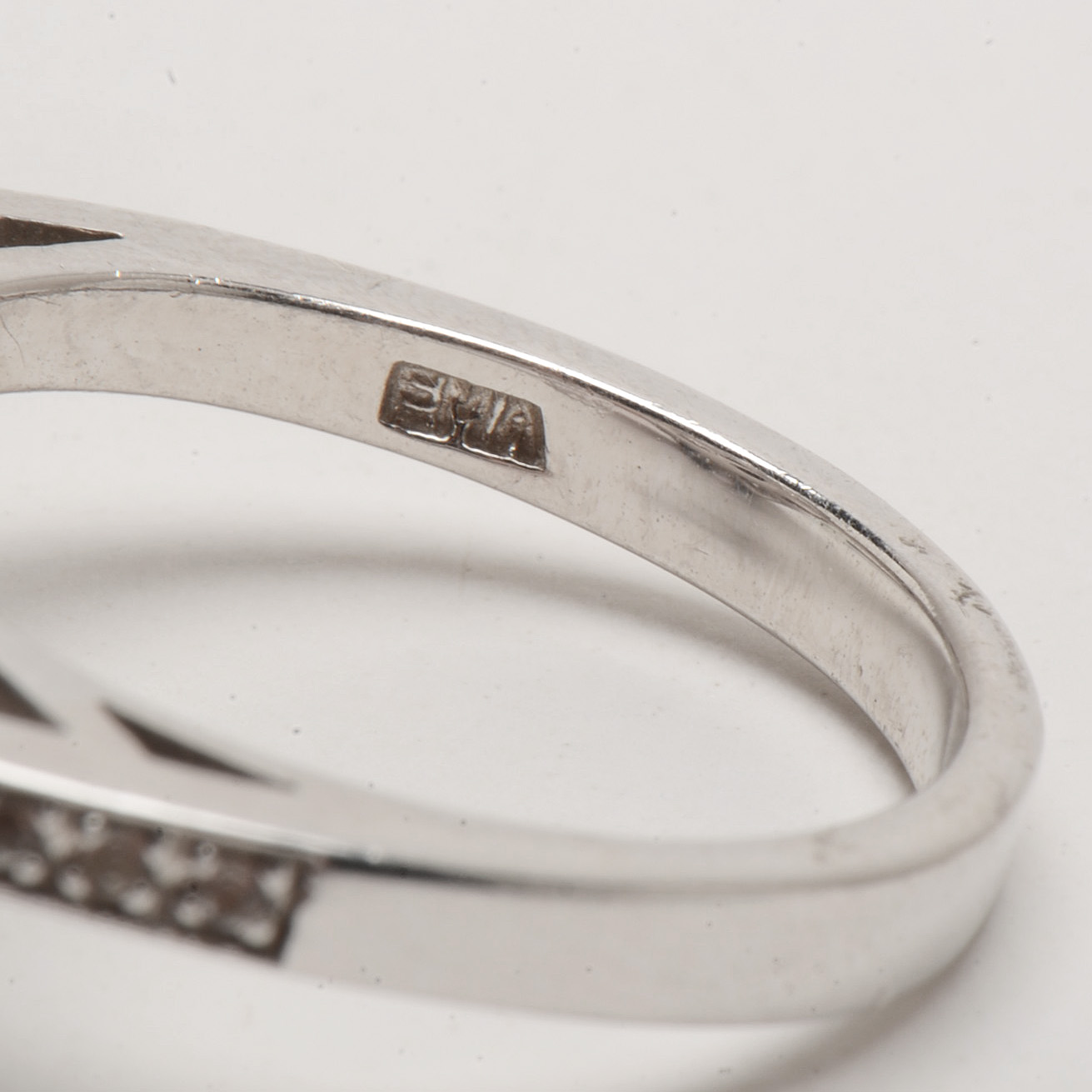 Three Sterling Amethyst Rings with White Topaz Accents