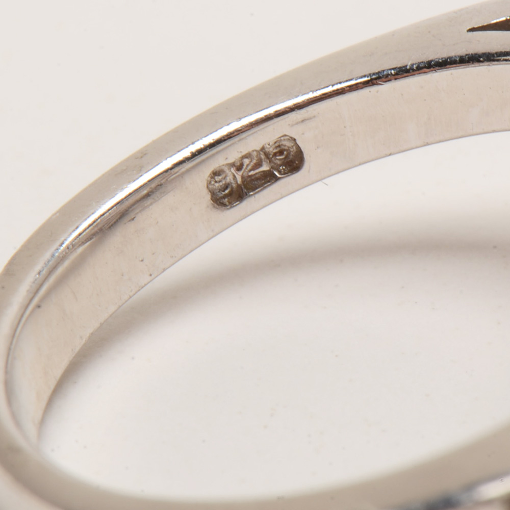 Three Sterling Amethyst Rings with White Topaz Accents