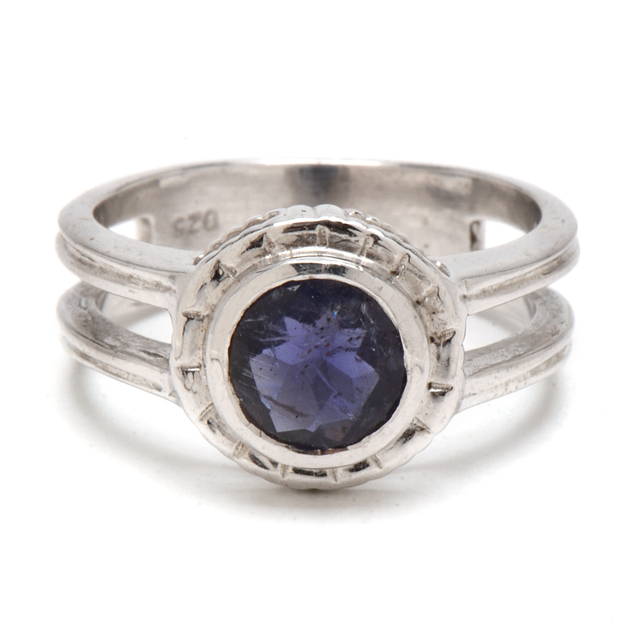 Sterling Rings Featuring Iolite and Amethyst