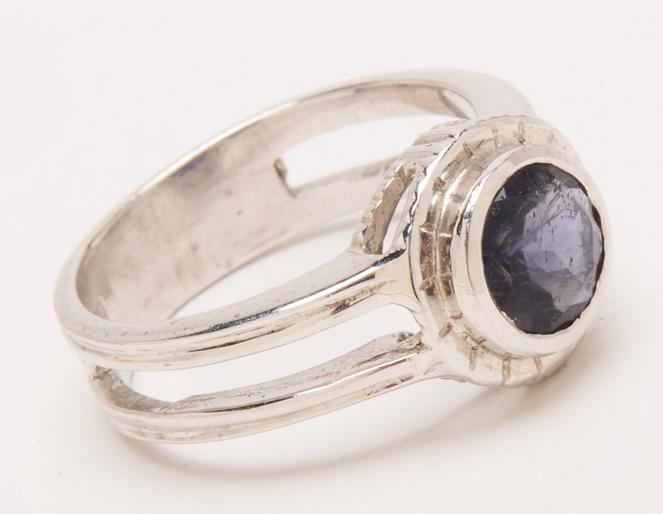 Sterling Rings Featuring Iolite and Amethyst