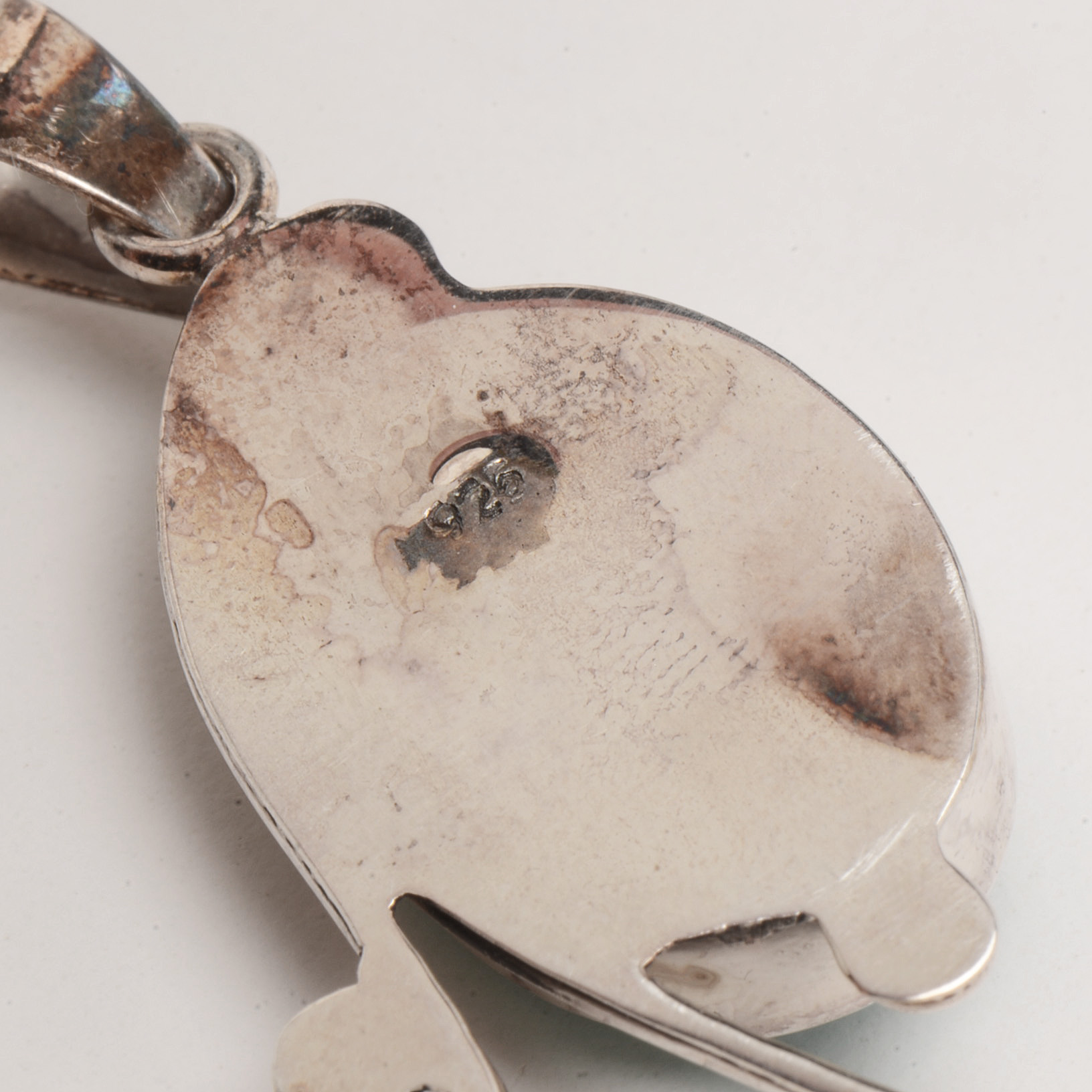 Sterling Dyed Howlite Earrings and Pendant