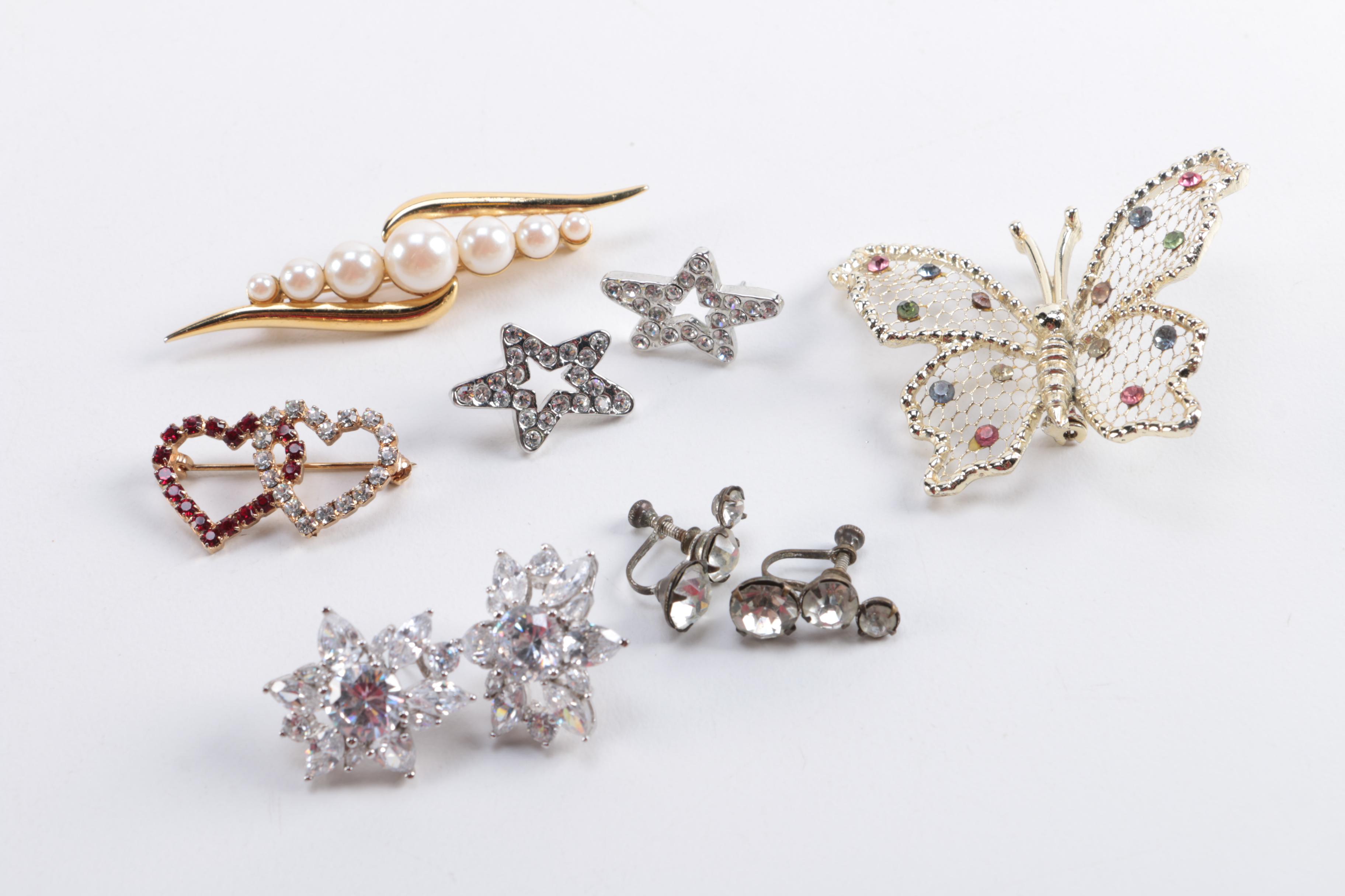 Costume Jewelry Including James Rockwell and Weiss