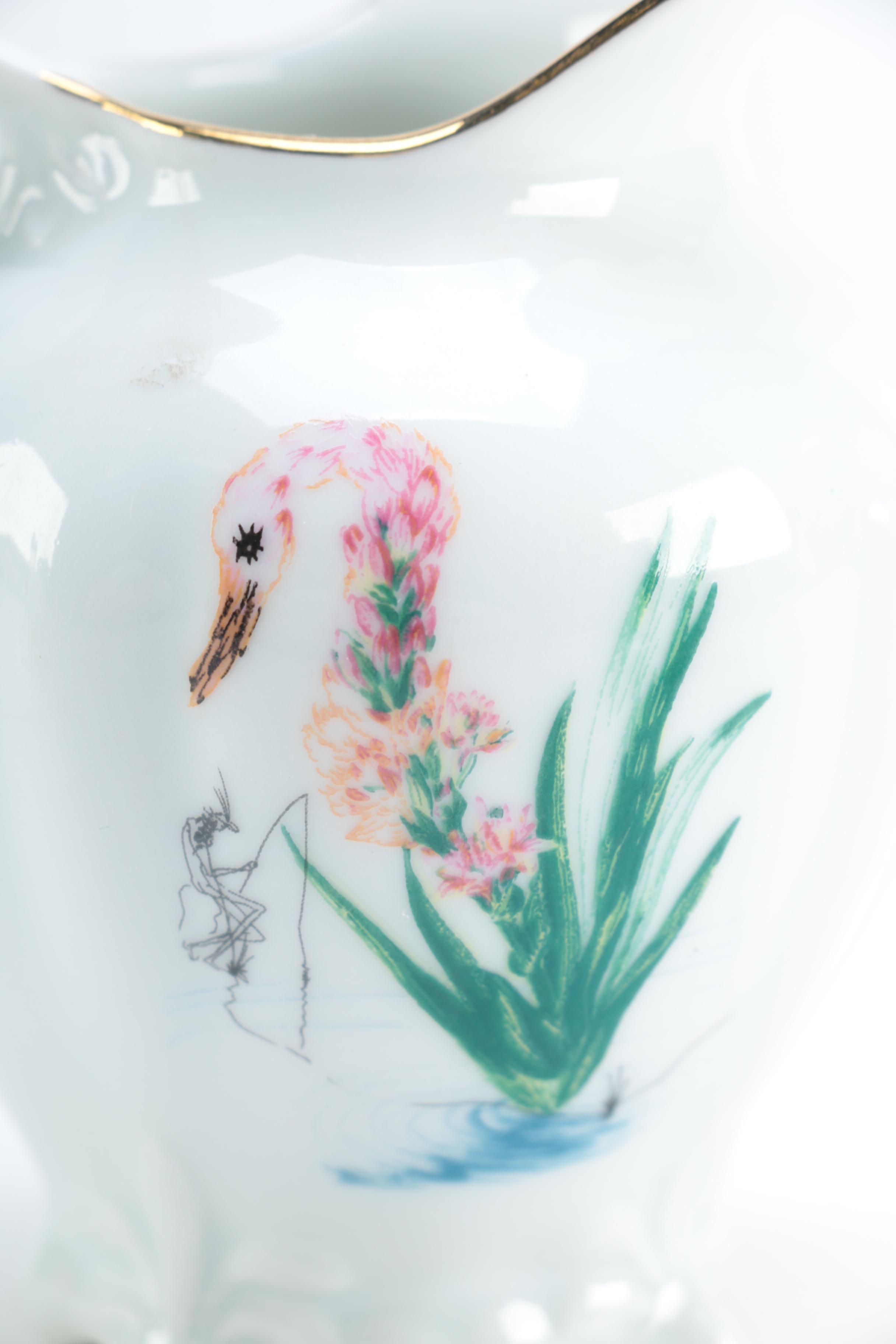 Salvador Dali "The Dali's Flowers" Spanish Porcelain Tableware