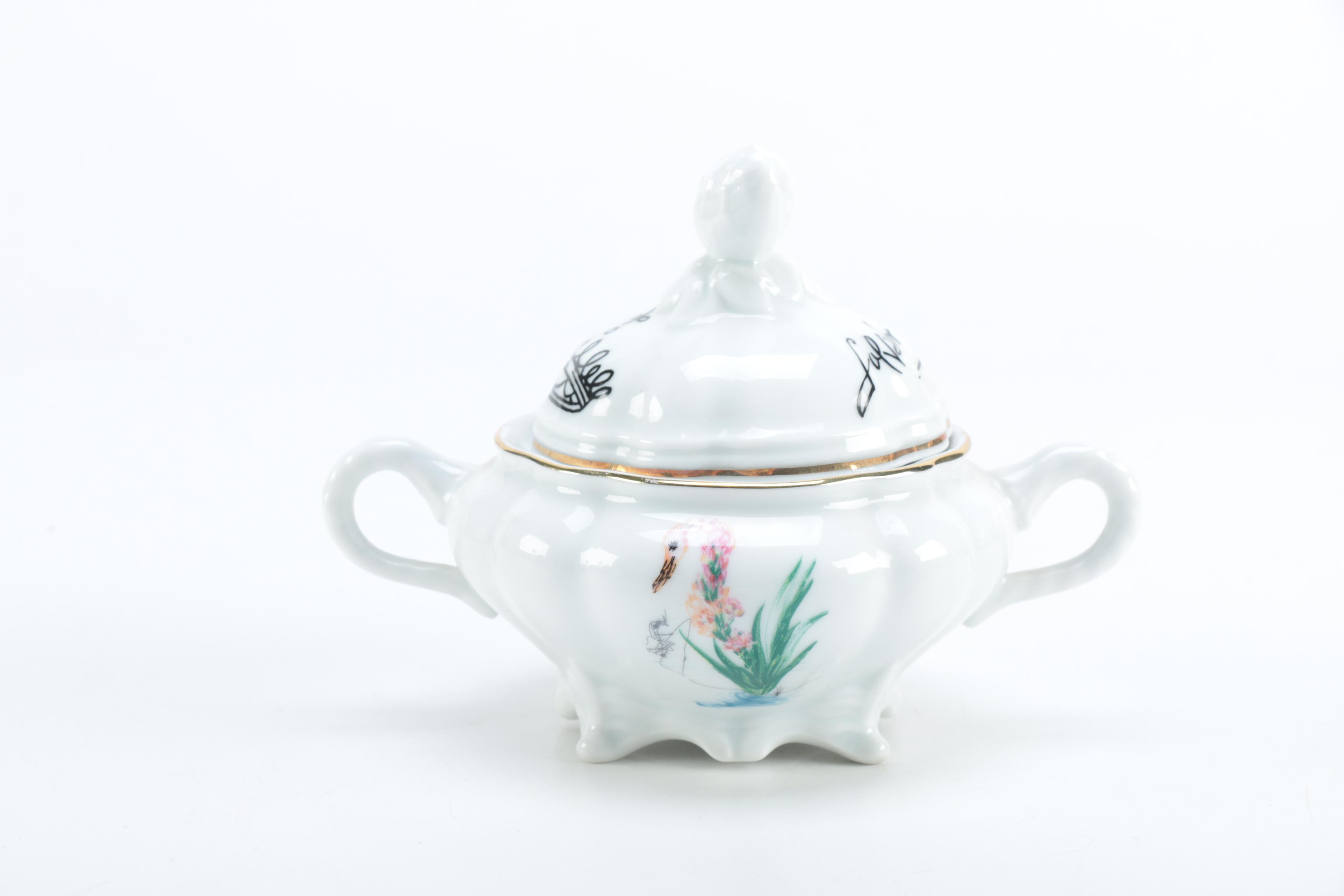 Salvador Dali "The Dali's Flowers" Spanish Porcelain Tableware