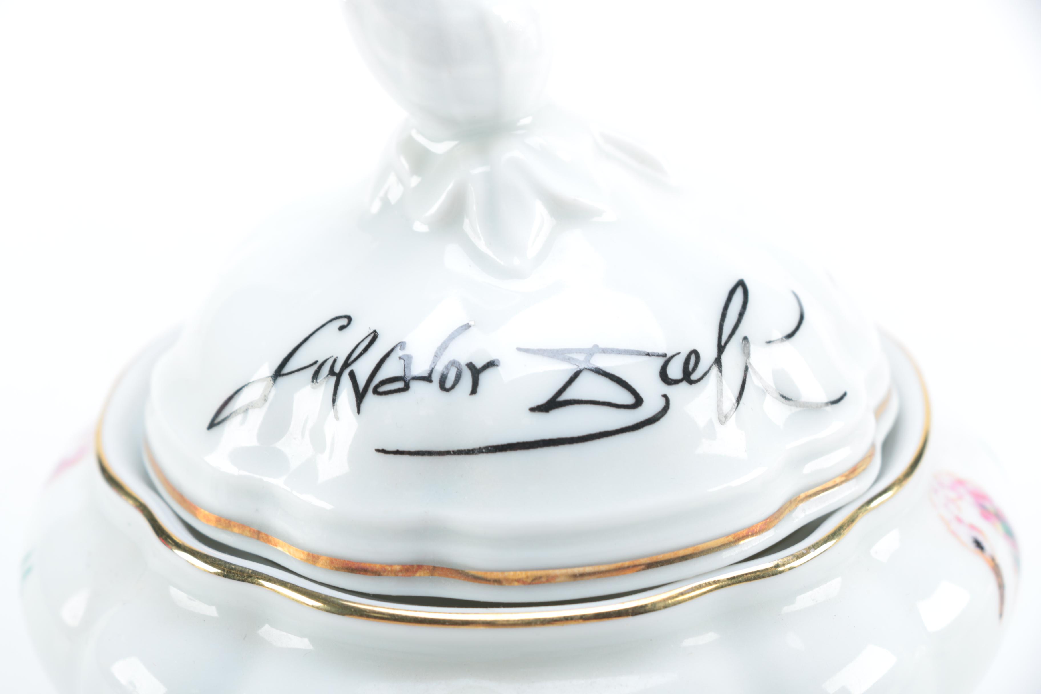 Salvador Dali "The Dali's Flowers" Spanish Porcelain Tableware