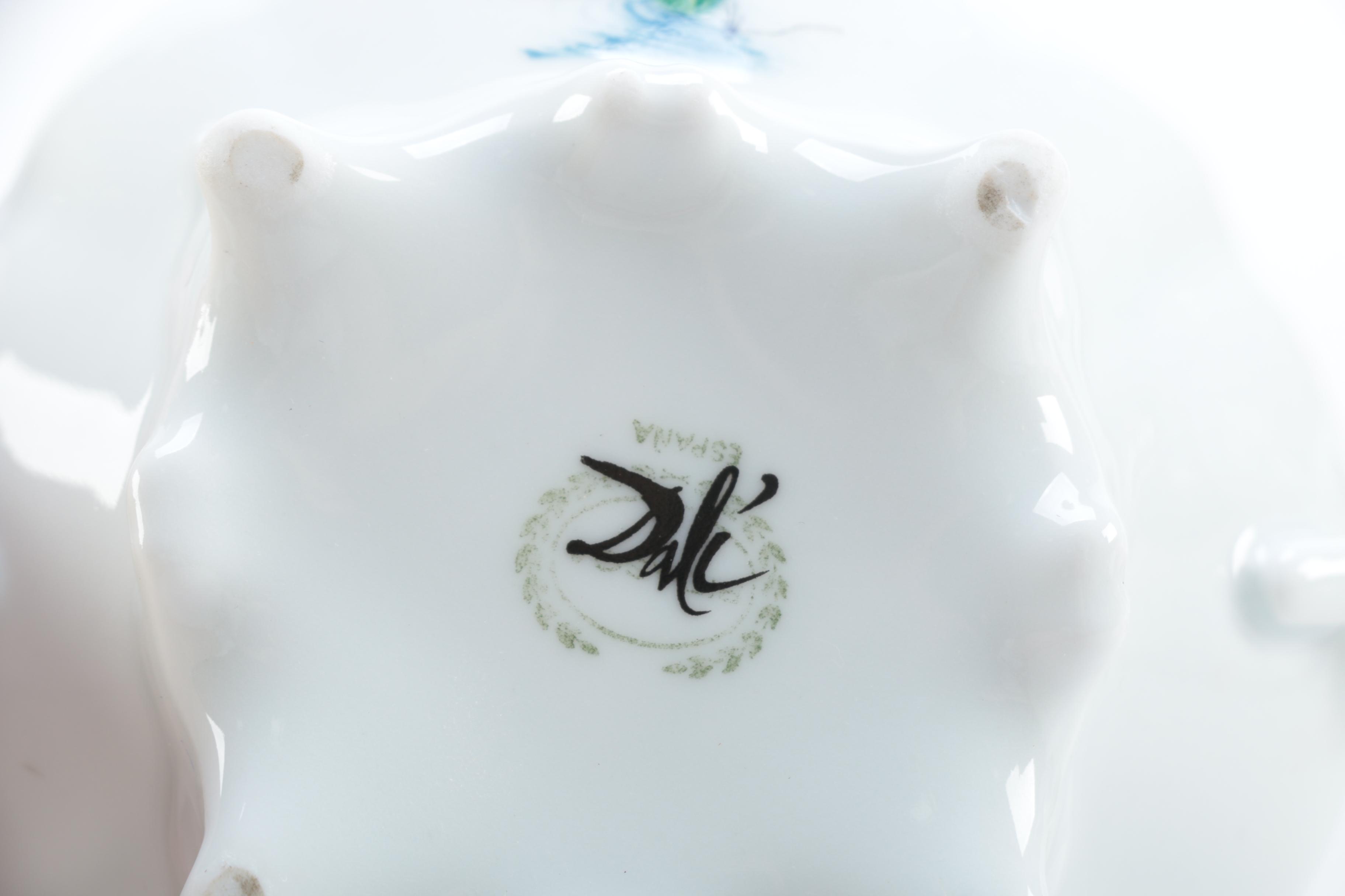 Salvador Dali "The Dali's Flowers" Spanish Porcelain Tableware