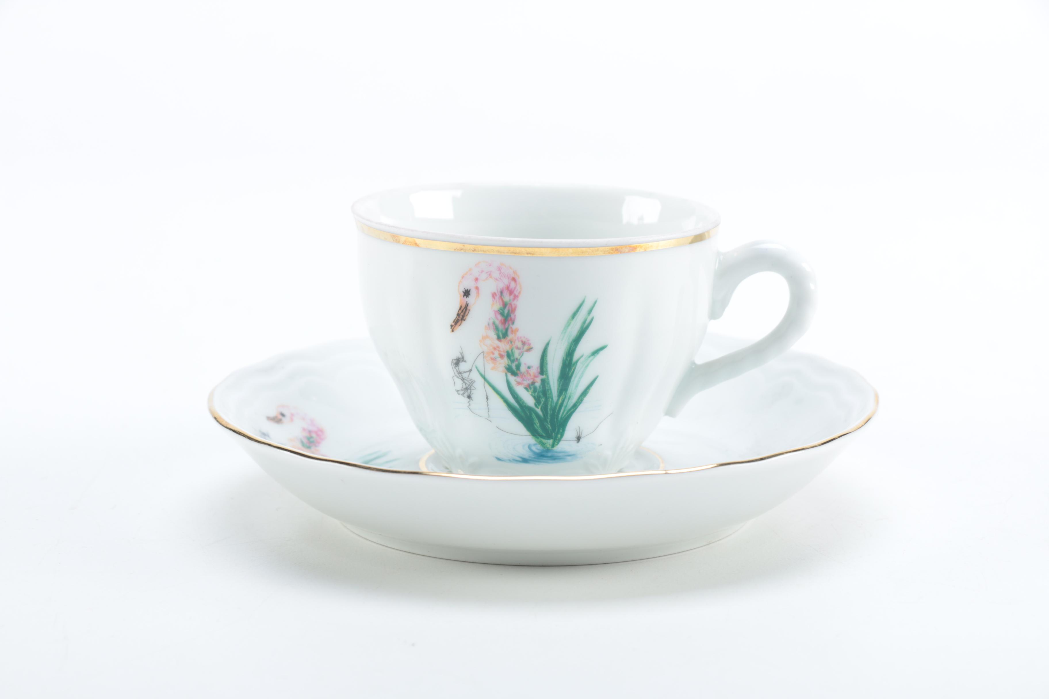 Salvador Dali "The Dali's Flowers" Spanish Porcelain Tableware