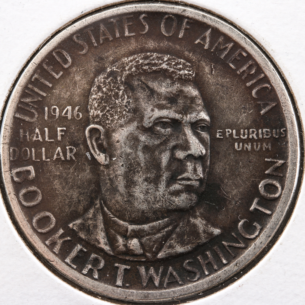 1946 Silver Commemorative Booker T. Washington Half Dollar