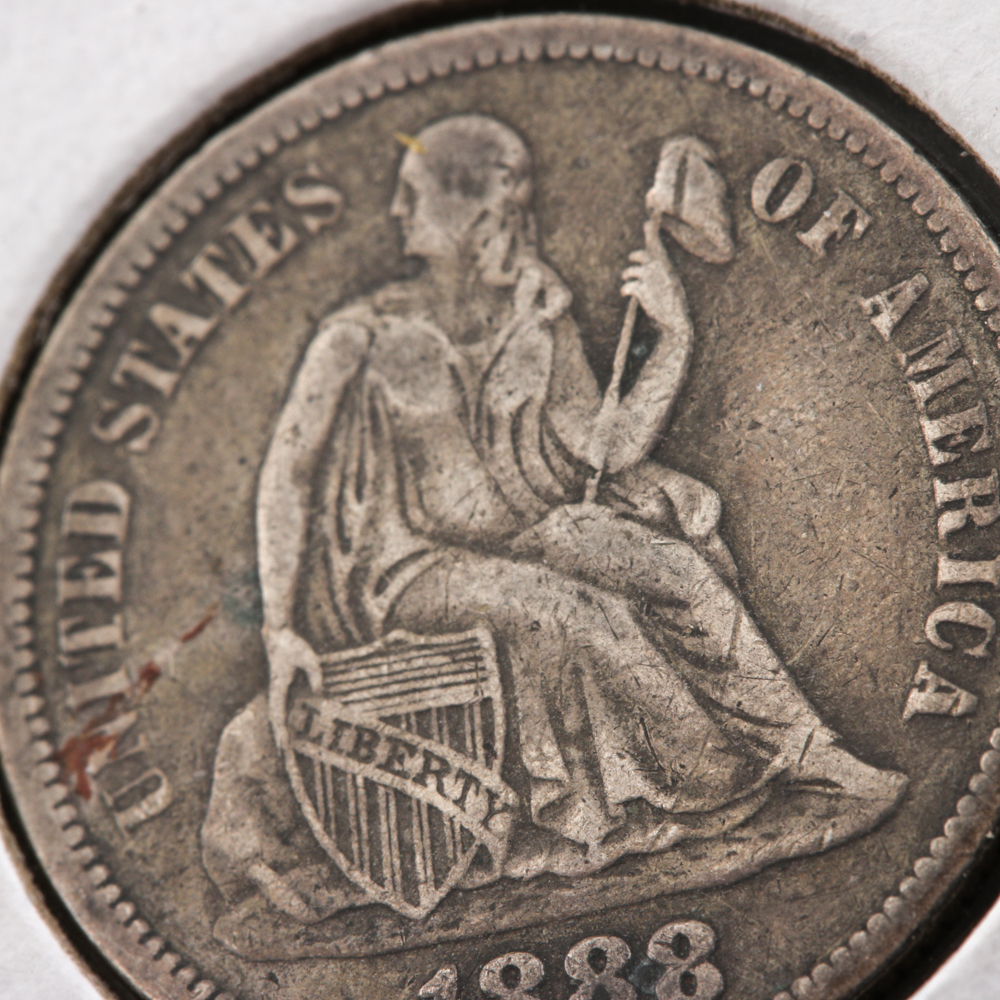 1888 Liberty Seated Dime